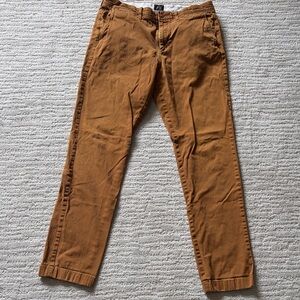 J. Crew Men's Chinos in Rust Brown
